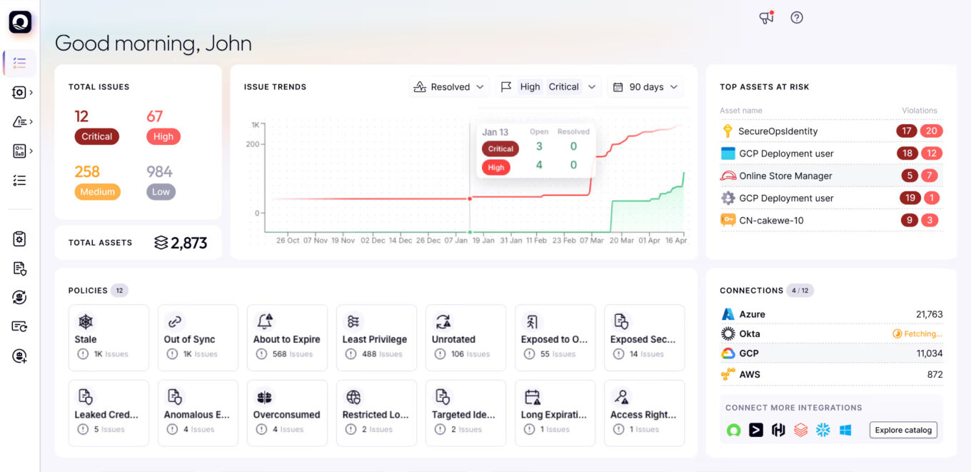 RSA 2026 and recent conversations: Key takeaways around AI’s impact 7 Oasis Security Product Dashboard Nhi Posture Policy Violations Copy
